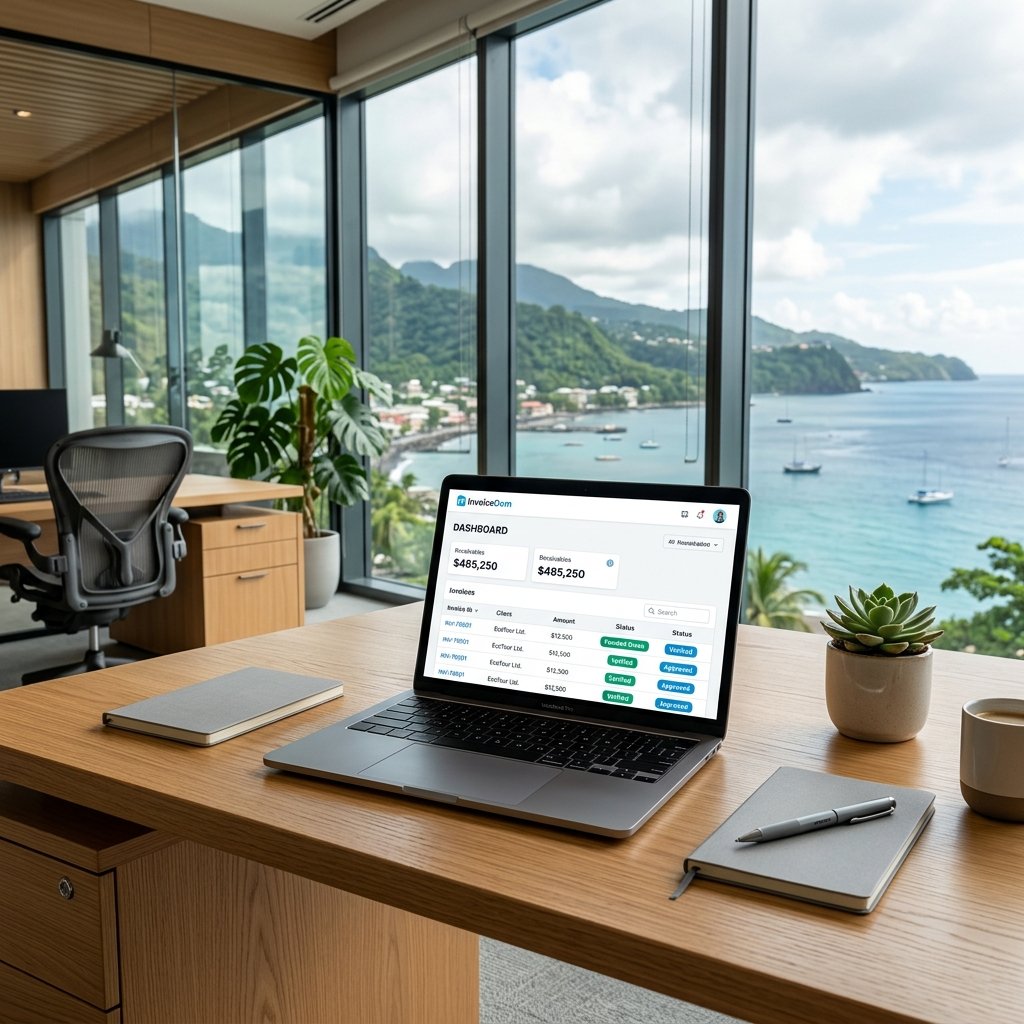 Invoice Dom Digital Receivables Platform Dashboard and Dominica Operations